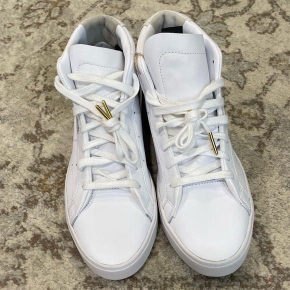 Adidas sleek mid leather white - Picture 2 of 4